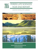 Porzio Life Sciences 2015 Year End Report COVER