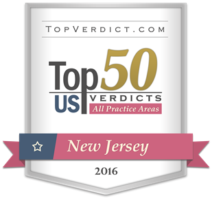 Top 50 Verdicts New Jersey 2016 - Badge